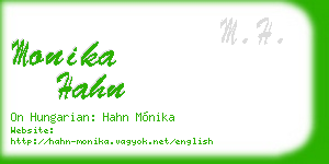 monika hahn business card